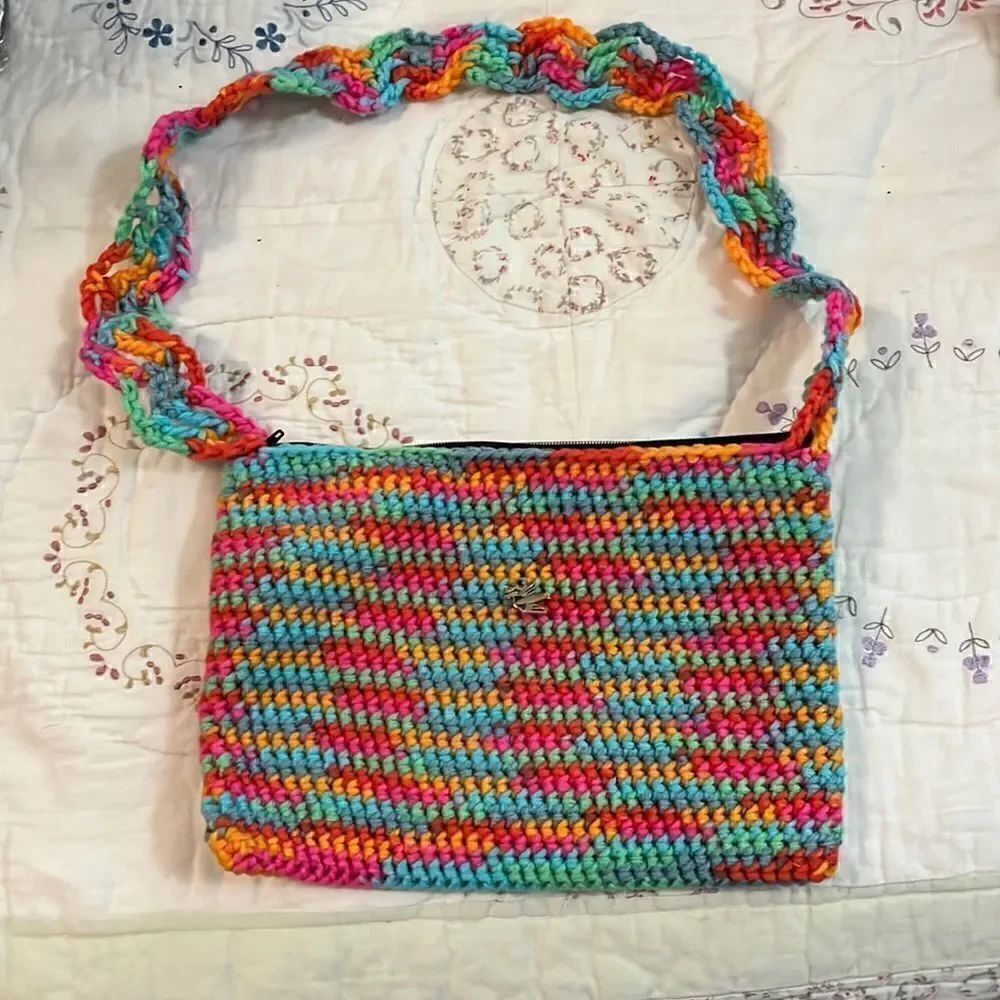 Hand crocheted purse